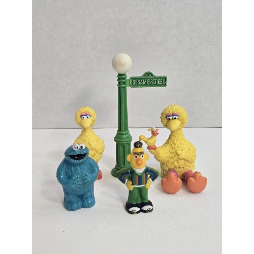5 Vintage Sesame Street PVC plastic figurines  Toys  Hong Kong W Sign